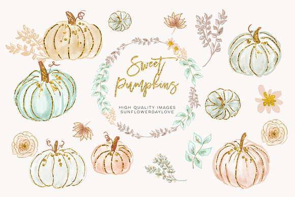 Pumpkin Clip Art in Illustrations - product preview 2