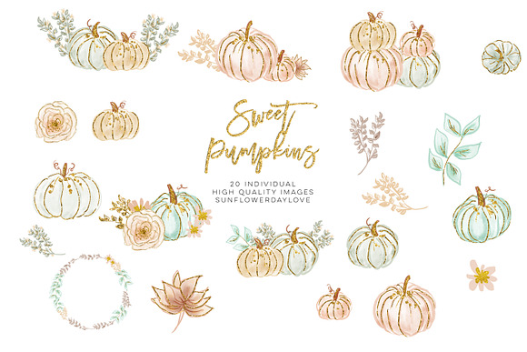 Pumpkin Clip Art in Illustrations - product preview 3