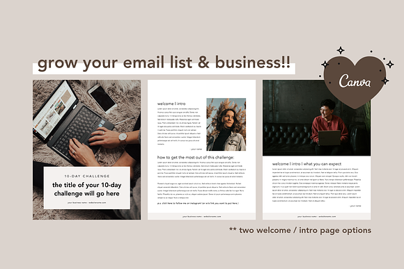 10 Day Challenge Lead Magnet | Canva in Magazine Templates - product preview 1