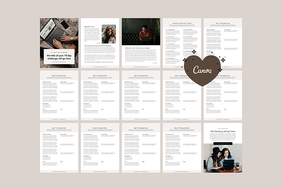 10 Day Challenge Lead Magnet | Canva in Magazine Templates - product preview 4