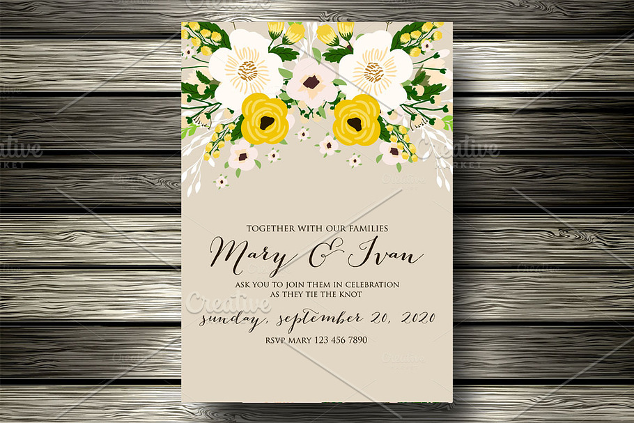 Wedding invitation in Wedding Templates - product preview 8