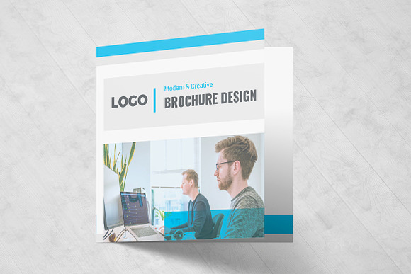 Creative Square Trifold Brochure in Brochure Templates - product preview 2