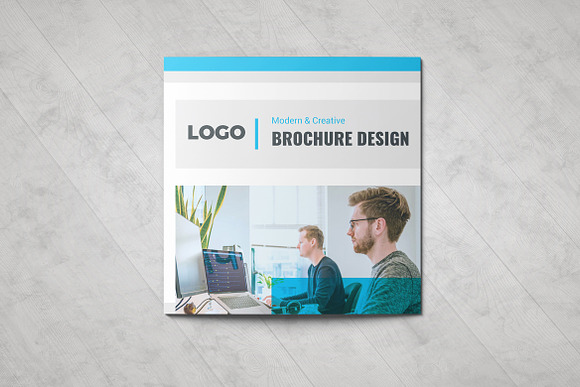 Creative Square Trifold Brochure in Brochure Templates - product preview 3