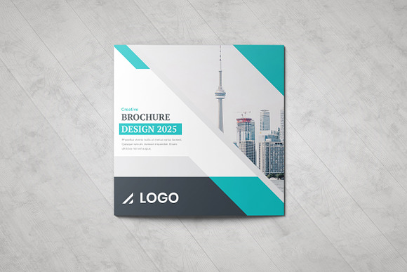 Corporate Square Trifold Brochure in Brochure Templates - product preview 2