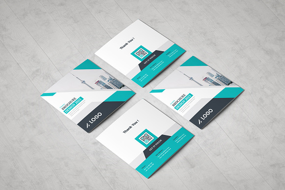 Corporate Square Trifold Brochure in Brochure Templates - product preview 4