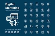 Digital Marketing Chromatic Icons