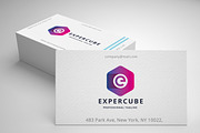 Expertize Cube E Letter Logo