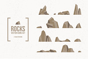 Rocks and Stones Icon Set