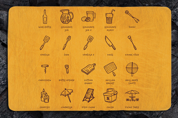 BBQ - Hand Drawn Icons in Hand Drawn Icons - product preview 4