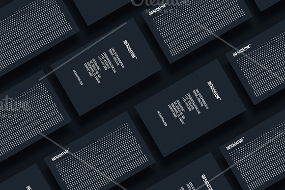 Business cards template: Infradatum in Business Card Templates - product preview 1