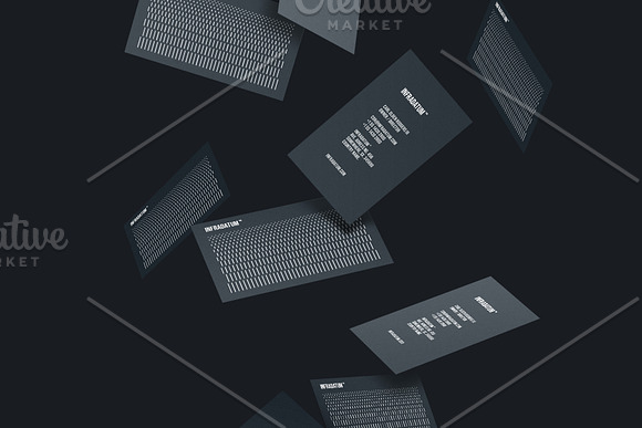 Business cards template: Infradatum in Business Card Templates - product preview 3