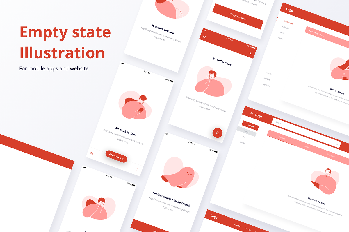 Empty state illustration in Web Elements - product preview 8