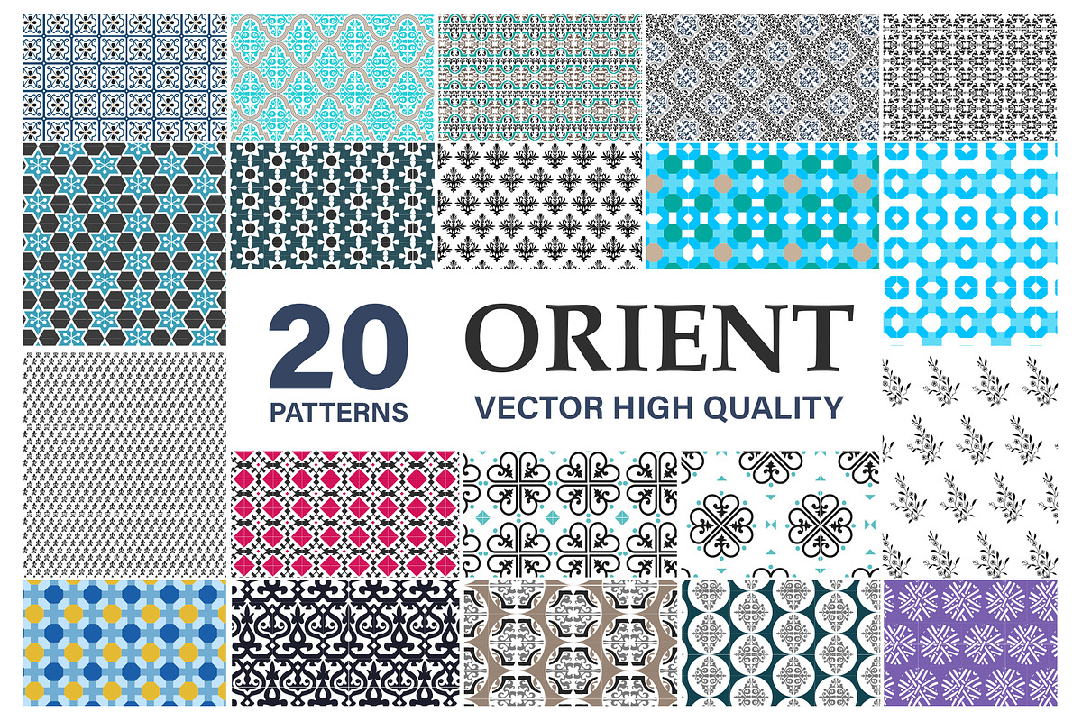 Orient Patterns set in Patterns - product preview 8