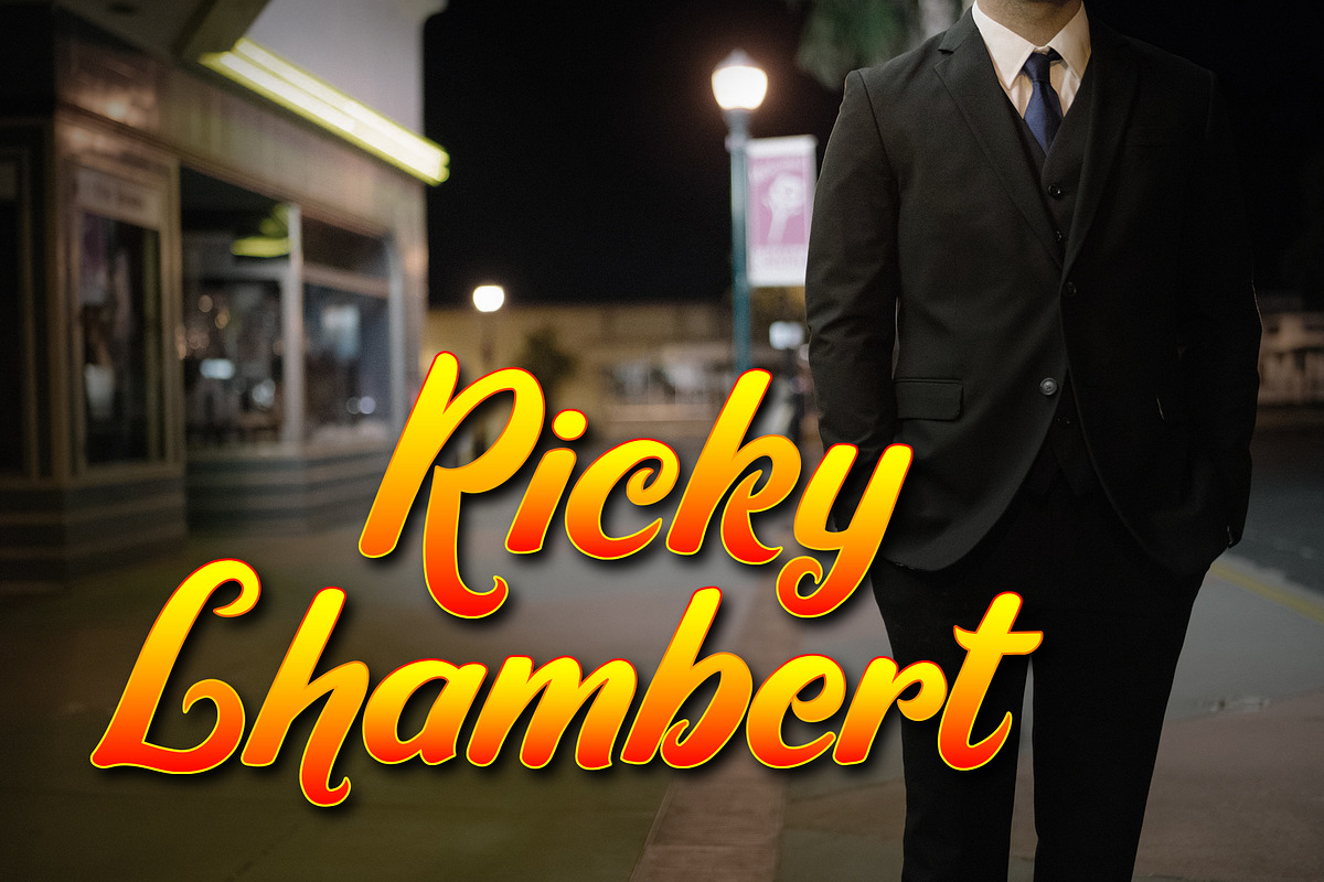 Ricky Lhambert Font in Script Fonts - product preview 8