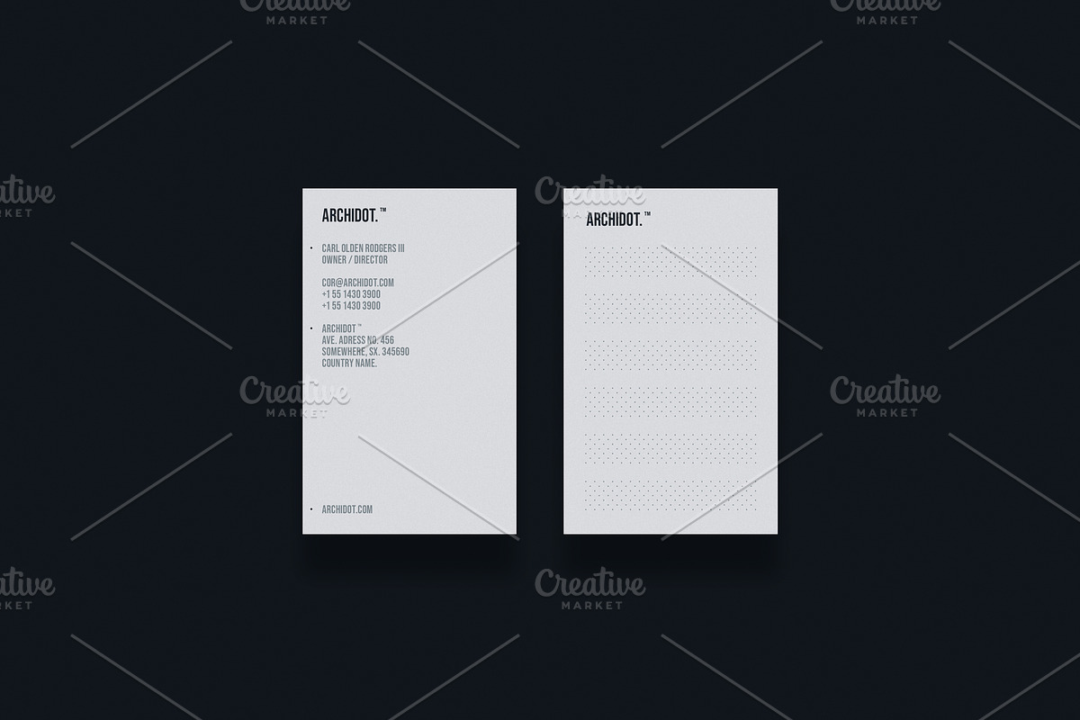 Business cards template: Archidot in Business Card Templates - product preview 8