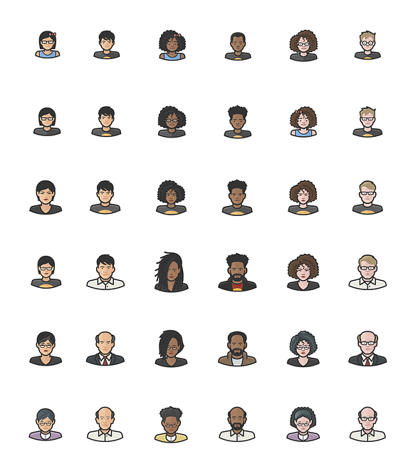Diversity Avatars v2 - Volume 1 in Face Icons - product preview 5