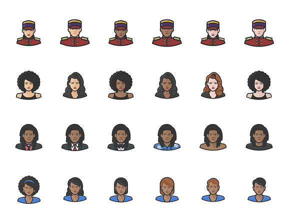 Diversity Avatars v2 - Volume 2 in Face Icons - product preview 2