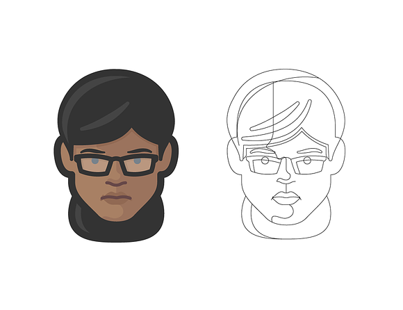 Diversity Avatars v2 - Volume 2 in Face Icons - product preview 3