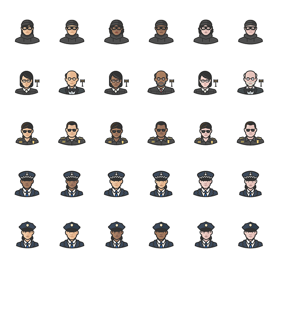 Diversity Avatars v2 - Volume 2 in Face Icons - product preview 4