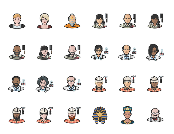 Diversity Avatars v2 - Volume 2 in Face Icons - product preview 5