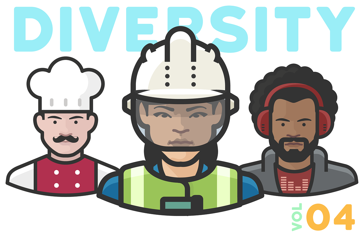 Diversity Avatars v2 - Volume 4 in Avatar Icons - product preview 8