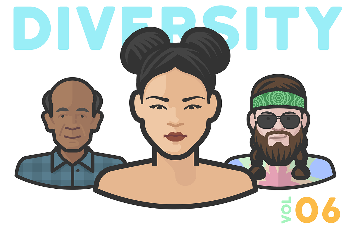 Diversity Avatars v2 - Volume 6 in Avatar Icons - product preview 8