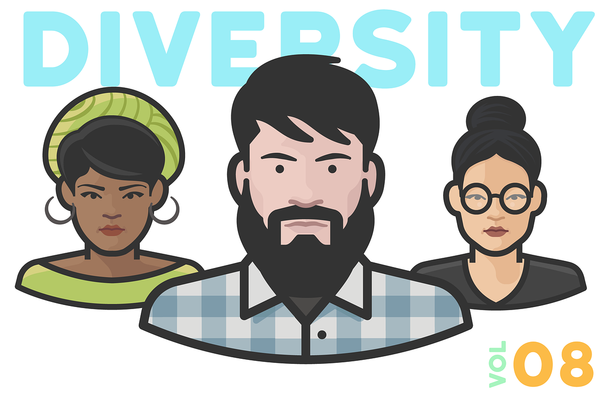 Diversity Avatars v2 - Volume 8 in Avatar Icons - product preview 8