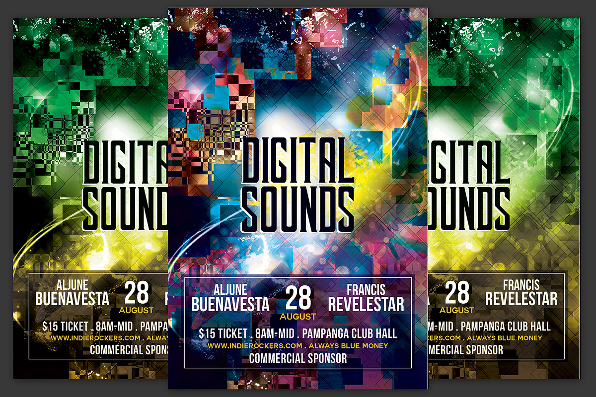 Digital Sounds Flyer in Flyer Templates - product preview 8