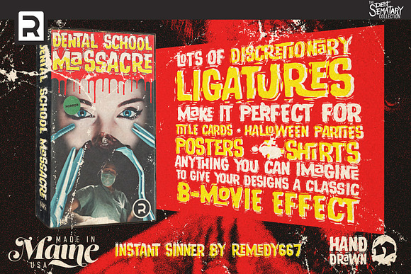 Instant Sinner in Scary Fonts - product preview 4