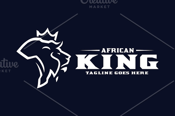 African King in Logo Templates - product preview 4