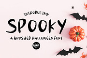 SPOOKY a Halloween Brushed .OTF Font