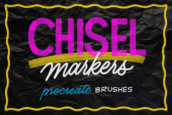 Chisel brush for Procreate (v1.0) in Add-Ons - product preview 7
