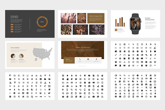 Yokea : Brown Lookbook Powerpoint in PowerPoint Templates - product preview 12