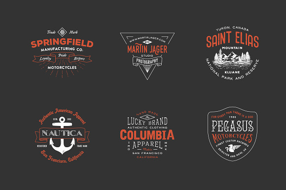 Hipster Vintage Logo Pack 2 in Logo Templates - product preview 2