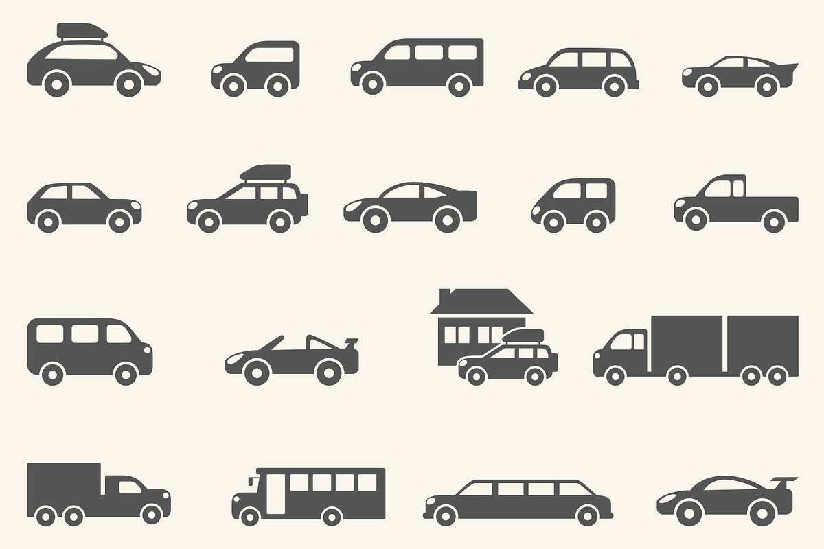 car icons in Car Icons - product preview 8