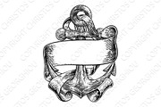 Anchor from Boat or Ship Tattoo Draw