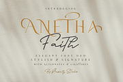 Anetha Faith Signature Font Duo