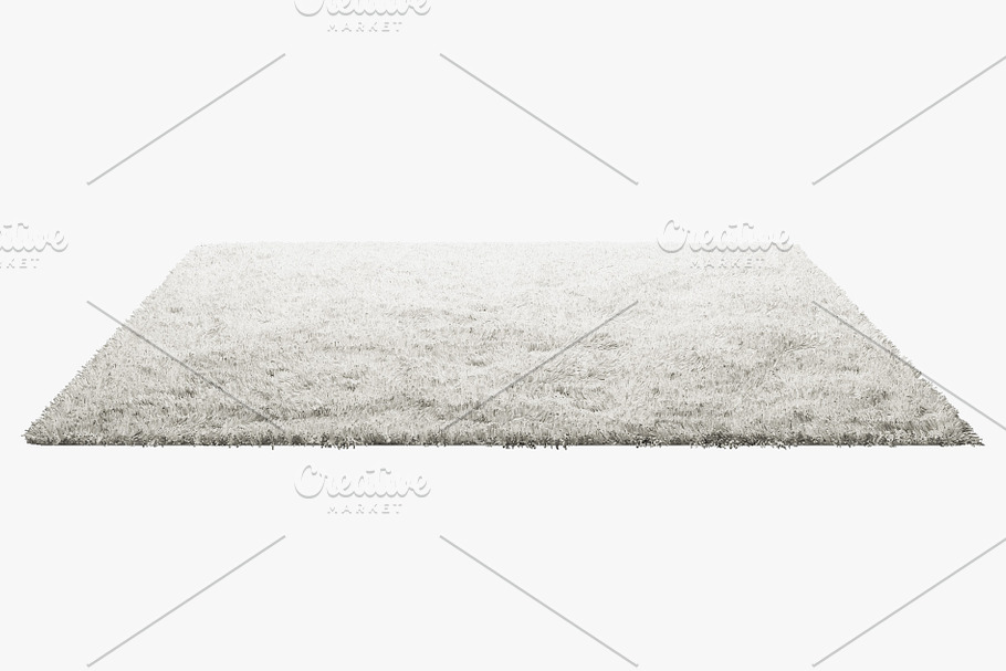 Carpets with long nap 3d model in Furniture - product preview 3