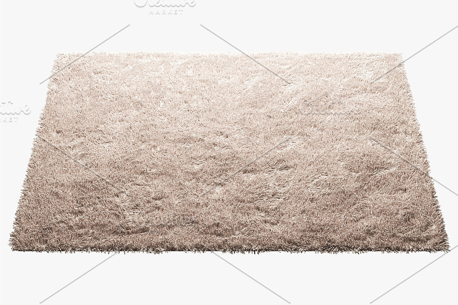 Carpets with long nap 3d model in Furniture - product preview 4