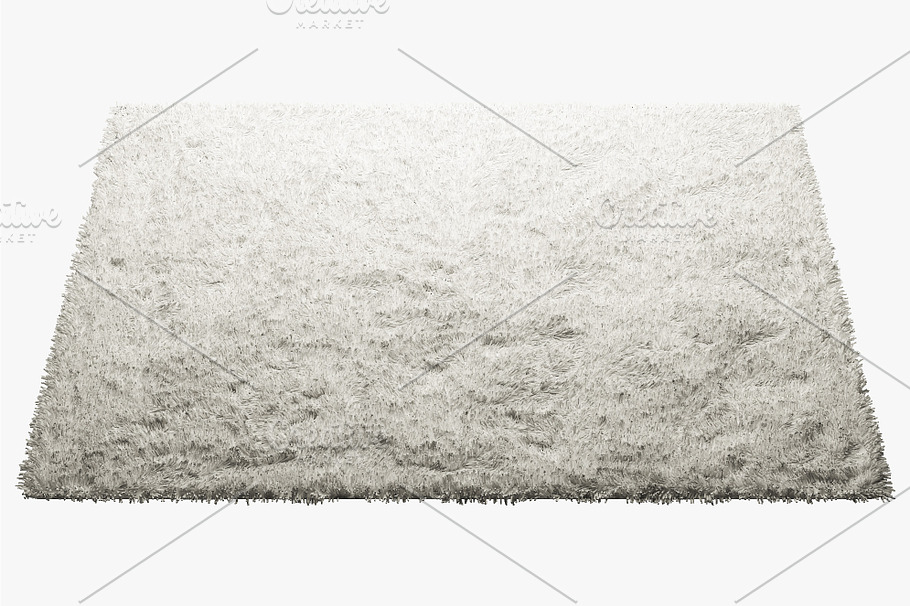 Carpets with long nap 3d model in Furniture - product preview 6