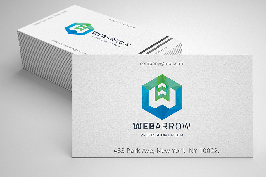 Web Arrow Letter W Logo in Logo Templates - product preview 8