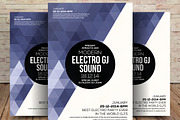 Electro Sound Dj Music Flyer Templat
