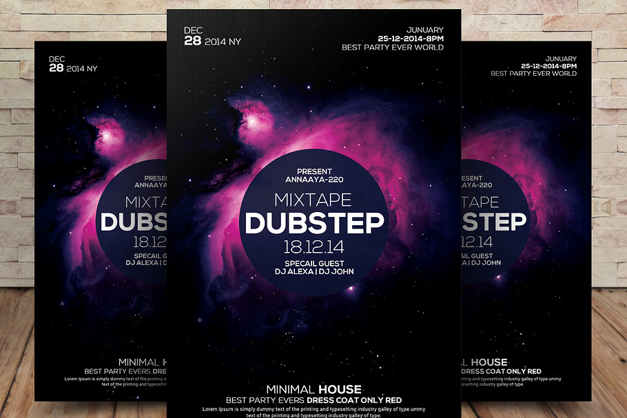 Minimal Abstract Flyer Templates in Flyer Templates - product preview 8