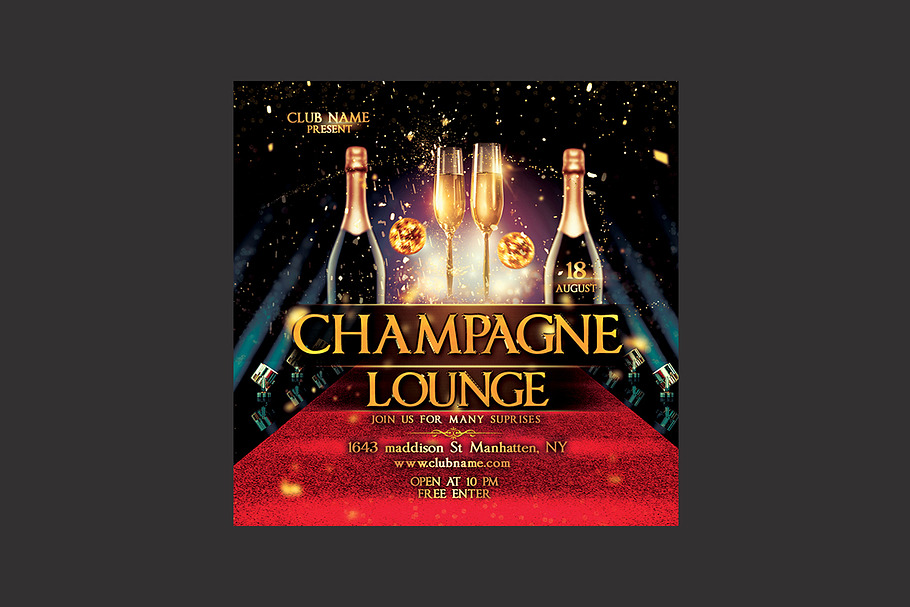 Champagne Party Flyer