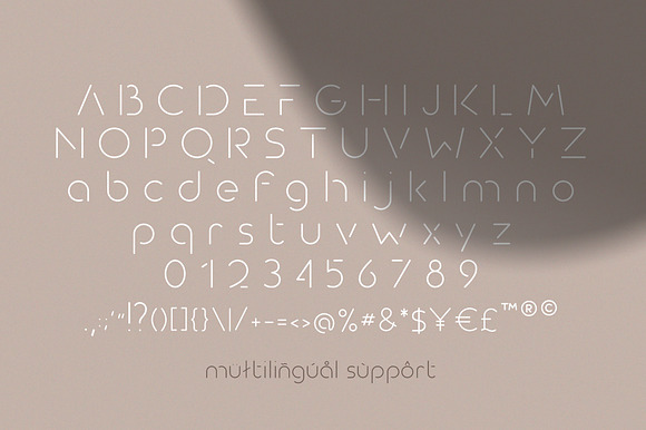 Nuova - Modern Round Stencil Font in Sans-Serif Fonts - product preview 4