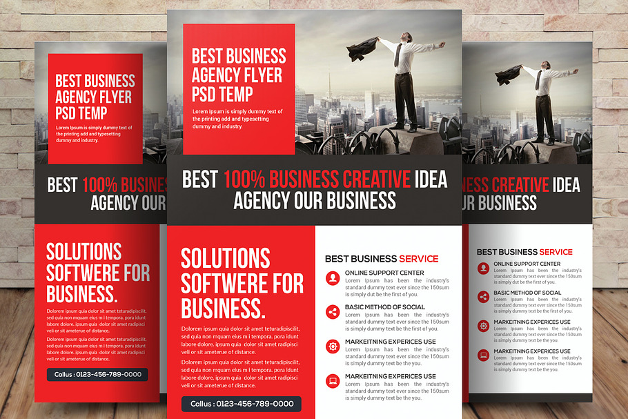 3 Creative Business Flyers Bundle in Flyer Templates - product preview 8