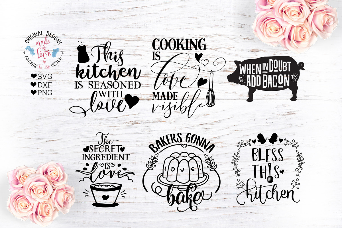 Kitchen Cooking Cutting Files Bundl in Illustrations - product preview 8