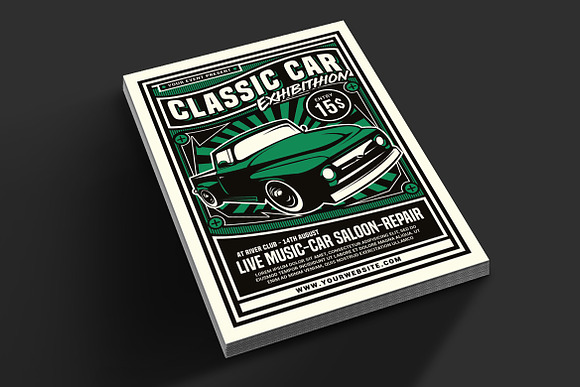 Classic Car Exhibition in Invitation Templates - product preview 1