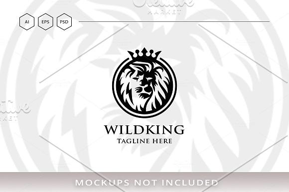 Wild King Logo in Logo Templates - product preview 4