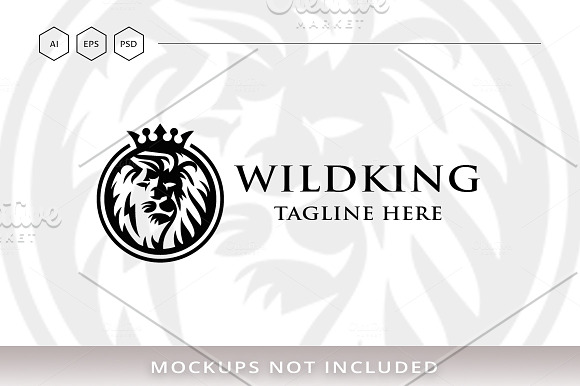 Wild King Logo in Logo Templates - product preview 5